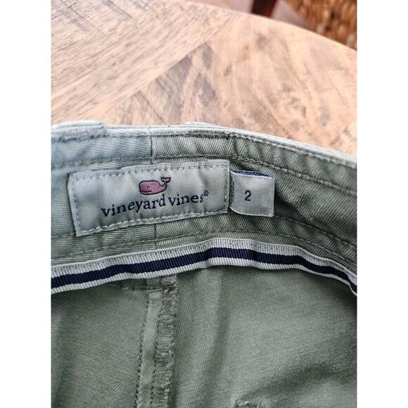 Vineyard Vines High Waisted Utility Pants Women's Size 2 Olive Green - Picture 6 of 9